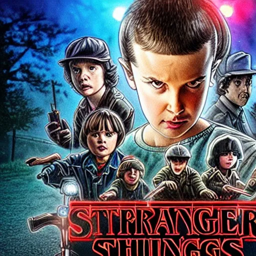 Image similar to stranger things meets ghost busters