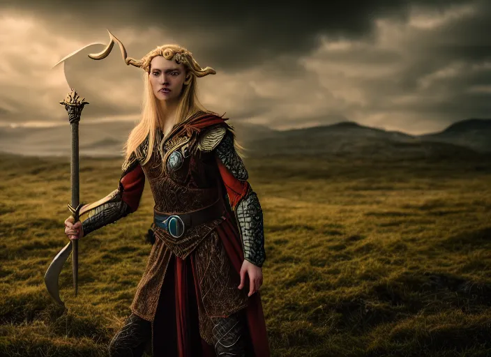 Prompt: the world according to norse mythology. fantasy magic style. highly detailed 8 k. intricate. lifelike. soft light. sony a 7 r iv 5 5 mm. [ cinematic post - processing ].