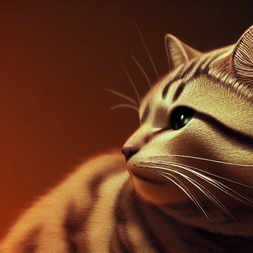 Prompt: photorealistic garfield the cat, atmospheric lighting, details, crisp