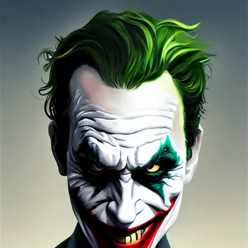 Image similar to the joker with Batman face mask, digital painting, amazing detail, artstation, cgsociety