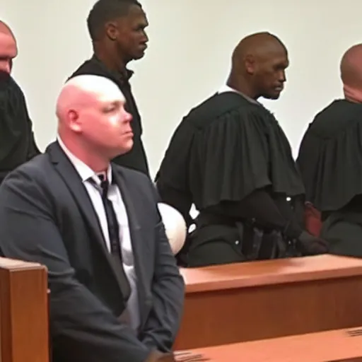 Image similar to dave vader in court working as judge