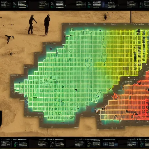 Prompt: halo reach map boardwalk heatmap