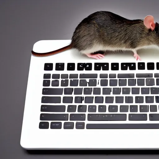 Image similar to rat on computer keyboard