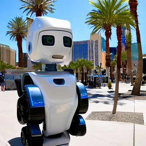 Image similar to LAS VEGAS, NV JUNE 7 2024: One of the most beloved robots to emerge from the friendly-future-technology-portal.