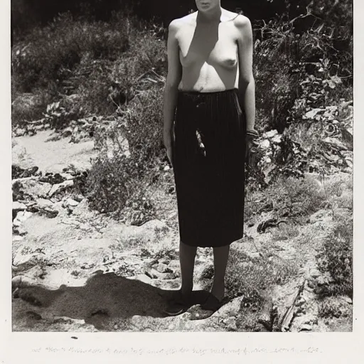 Prompt: a portrait of a character in a scenic environment by Edward Weston