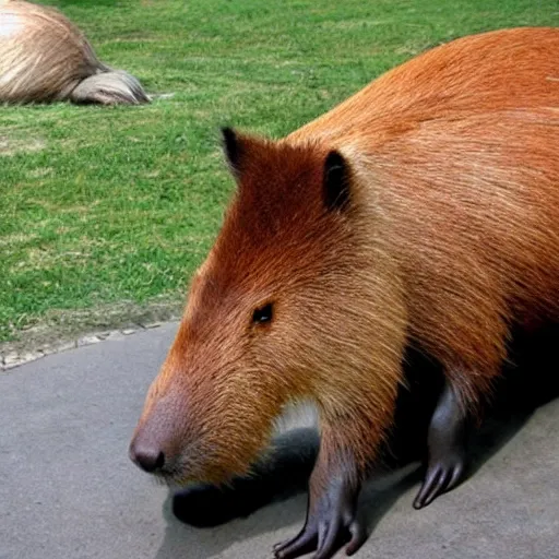 Prompt: giant capybara