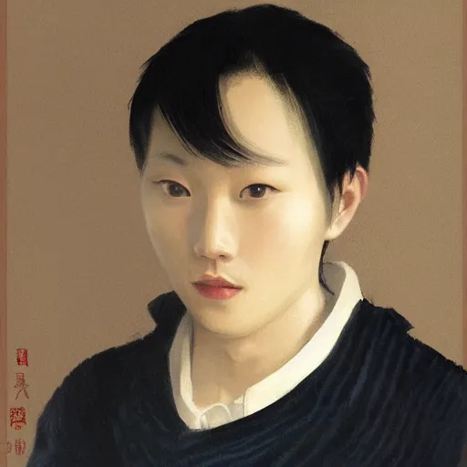 Image similar to a portrait of a character by feng zhu
