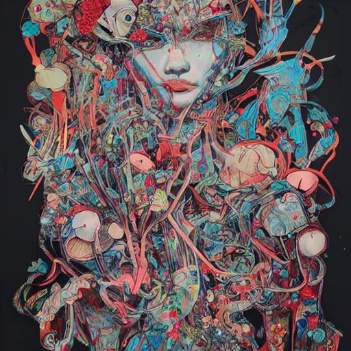 Prompt: an artwork by james jean