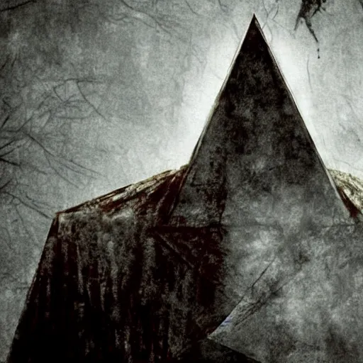 Prompt: White Pyramid head from Silent hill