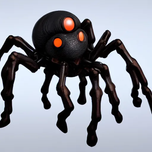 Prompt: tiny embryonic spider horse with 8 legs and one large eye for a head, trending on artstation, scary, subsurface scattering, uplight