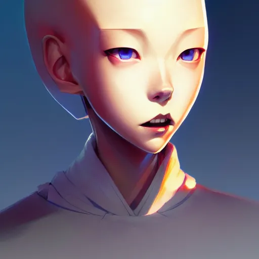 Image similar to conehead, portrait shinkai makoto studio ghibli studio key hideaki anno sakimichan stanley artgerm lau rossdraws james jean marc simonetti elegant highly detailed digital painting artstation pixiv