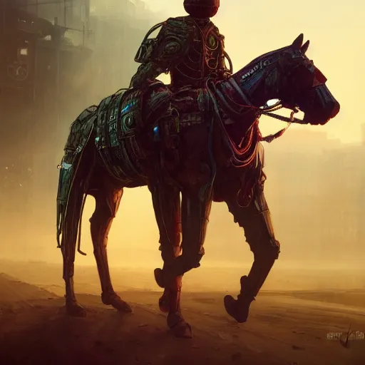 Prompt: photo of VAZ2105 virtual horse as a loading screen, intricate, dystopian, sci-fi, extremely detailed, digital painting, artstation, concept art, smooth, sharp focus, illustration, intimidating lighting, incredible art by artgerm and greg rutkowski and alphonse mucha and simon stalenhag