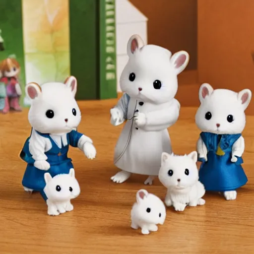Prompt: howls moving castle calico critters
