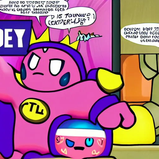 Image similar to kirby commits tax fraud