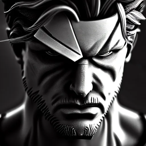 Prompt: photograph portrait of Solid Snake, intricate detail, sigma 85mm f/1.4, 4k, depth of field, high resolution, realistic, photorealistic, 4k, 8k, hd, full color