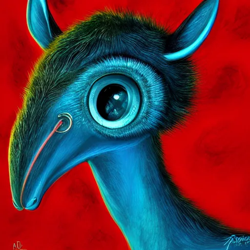 Image similar to a dik dik monster colorful, cinematic, poster, cinema, 8k,HDR, chalk, digital art, fantasy, magic, trending on artstation, ultra detailed, professional illustration by Basil Gogos