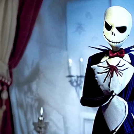 Image similar to film still of joe biden in the movie nightmare before christmas, cinematic lighting