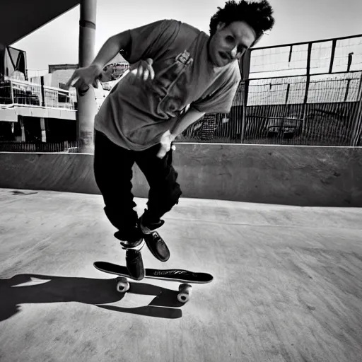Image similar to jason alexander skateboarding at x - games magazine photo