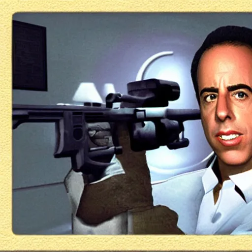 Image similar to Jerry Seinfeld in Goldeneye N64