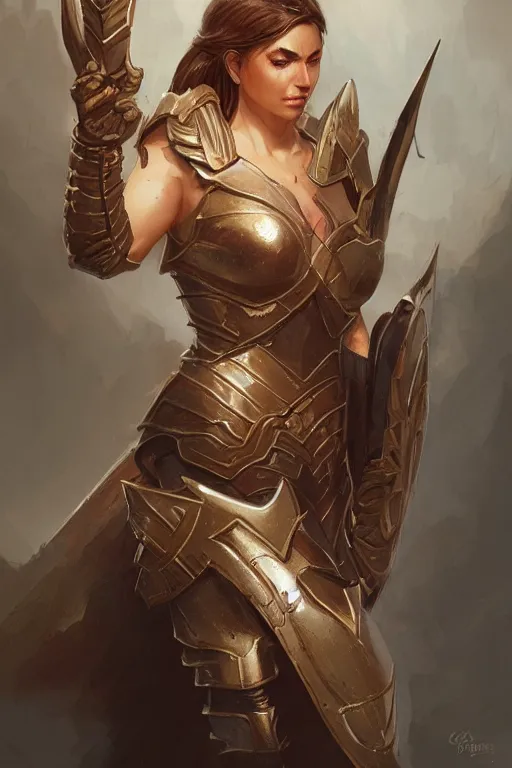 Image similar to amazon valkyrie athena, d & d, fantasy, portrait, highly detailed, headshot, digital painting, trending on artstation, concept art, sharp focus, illustration, art by artgerm and greg rutkowski and magali villeneuve