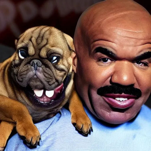 Image similar to steve harvey as a dog