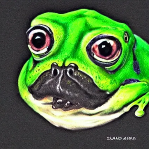 Image similar to Frog Pug Hybrid