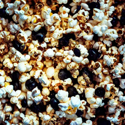 Image similar to macro shot popcorn, magazine photo, 8 k