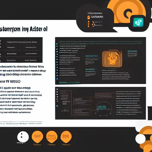 Prompt: user interface concept art for an informational panel