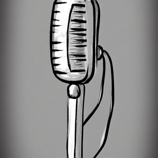 Image similar to microphone sketch