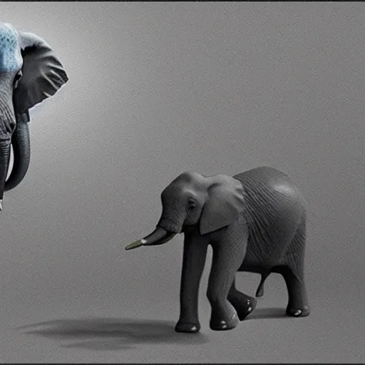 Prompt: an elephant tap dancing