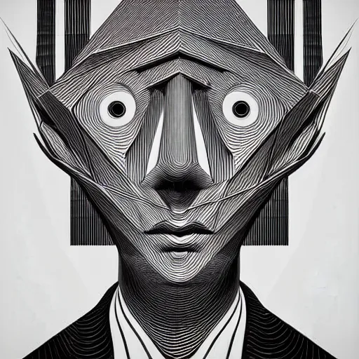 Image similar to white conceptual figurative post - morden monumental abstract portrait made by escher and piranesi, highly conceptual figurative art, intricate detailed illustration, illustration sharp geometrical detail, vector sharp graphic, controversial poster art, polish poster art