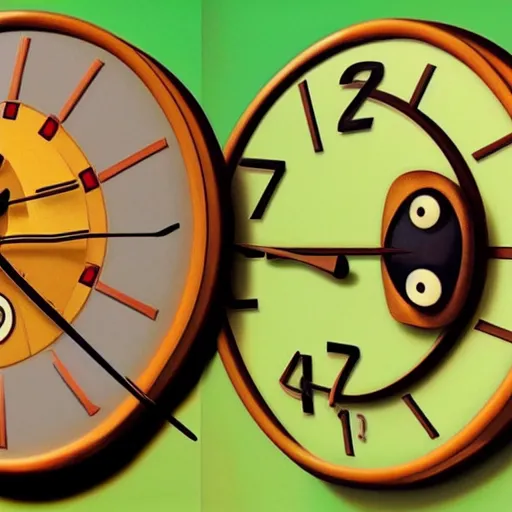 Image similar to tick tock clock from mario 6 4 in the style of salvador dali