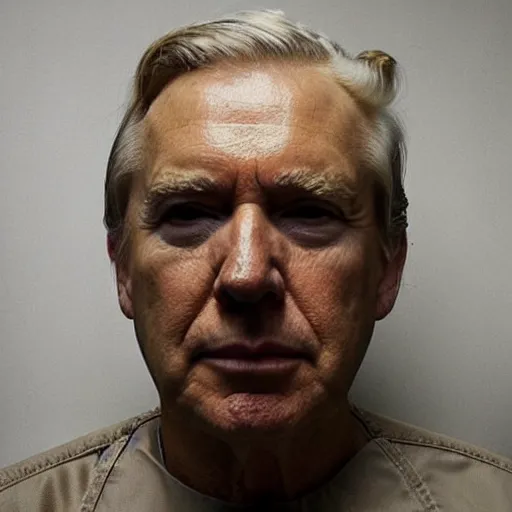 Prompt: prison mugshot of donald trump