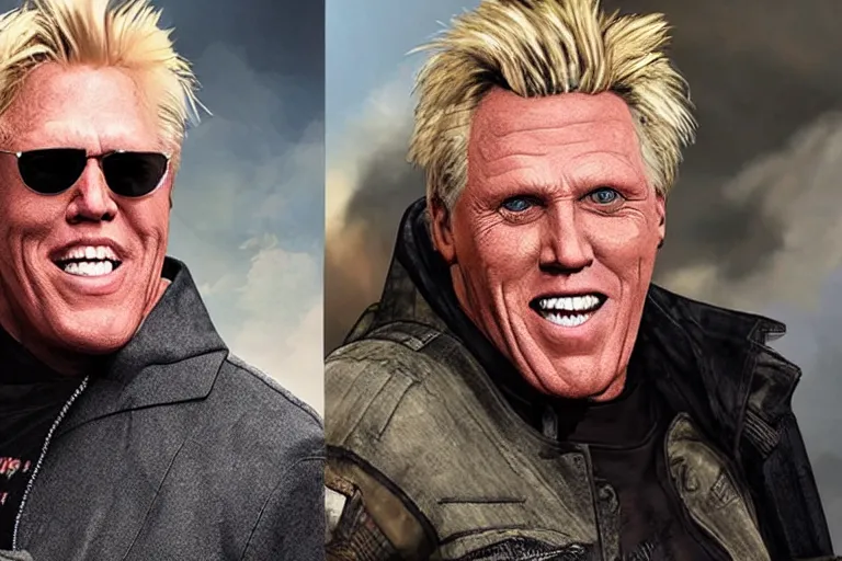 Image similar to gary busey in apex legends