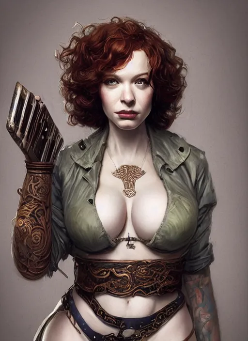 Image similar to Christina Hendricks as a ruggedly handsome skateboard girl, tasteful, intricate, elegant, highly detailed, centered, digital painting, artstation, concept art, smooth, sharp focus, illustration, artgerm, donato giancola, Joseph Christian Leyendecker, WLOP