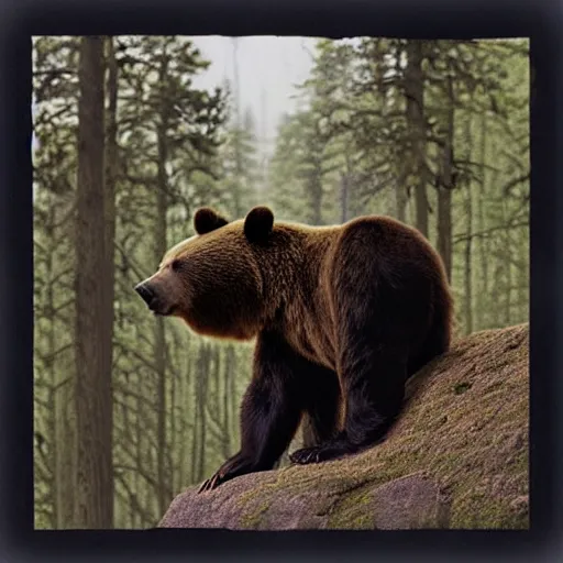 Image similar to stereoscopic 3 d image of a bear, magic eye