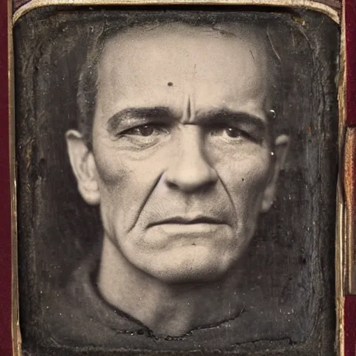Image similar to ambrotype conspicuous detailed portrait of antonio banderas at elderly age of 1 0 5
