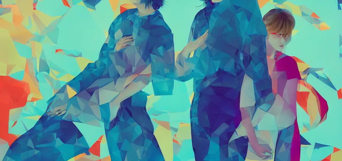 Image similar to xray photoshoot of couple hand holding, colourful vfx art, art by hsiao - ron cheng & james jean - presented as magazine collage style, volumetric light, colourful, sharp, detailed, digital painting, illustration, illustration, magazine collage, highly detailed, intricate detail, unreal engine, octae render, pinterest, behance, art station