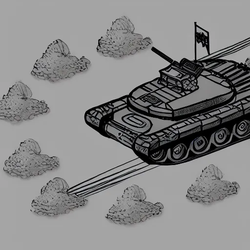 Prompt: daoist heavy armor battle tank painted in white and black yin - yang symbol in cosmos blasting away at surveillance capitalism