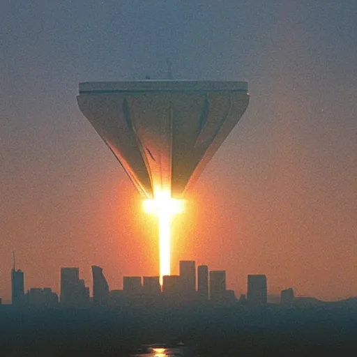 Prompt: UFO crashing into Twin Towers