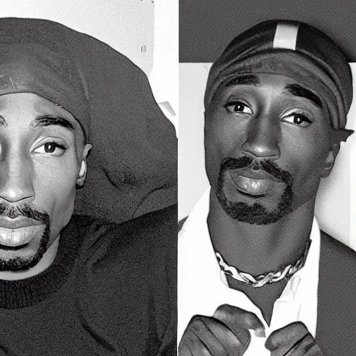 Image similar to tupac at age 5 0