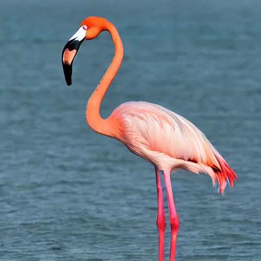 Prompt: photo of world's biggest flamingo