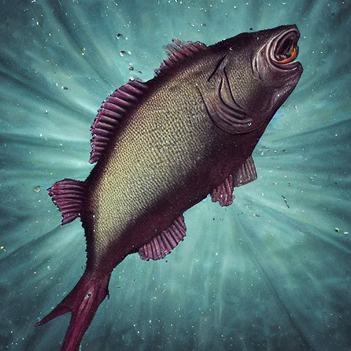 Image similar to a fish from the abyss