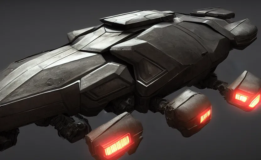 Prompt: an armored futuristic sci fi vehicle, unreal engine, cinematic lighting, texture rost