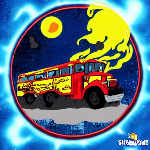 Image similar to the hammer of dawn blows up the magic school bus