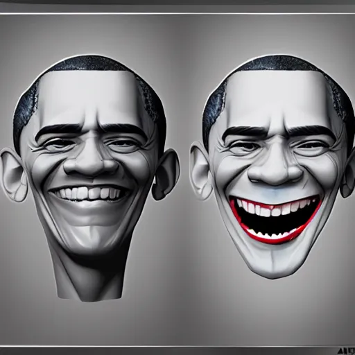 Prompt: Obama troll face , digital art , trending on artstation , Hyperdetailed , CGSociety