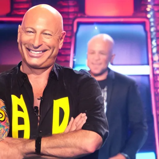 Prompt: howie mandel hosting deal or no deal to ratchet and clank