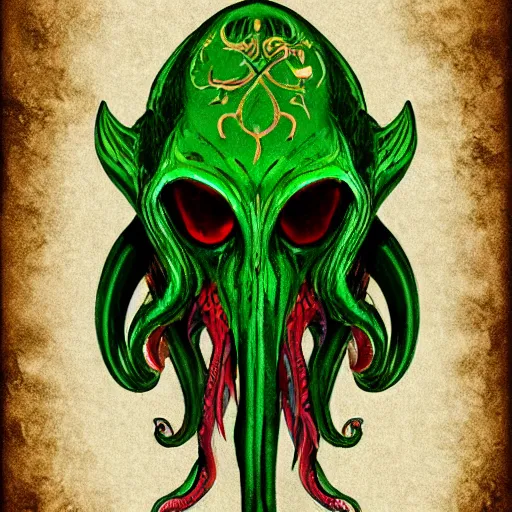 Prompt: Cthulhu, roleplaying game, digital art