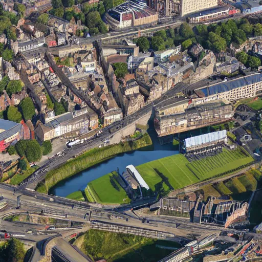 Prompt: bristol city aerial photograph award winning