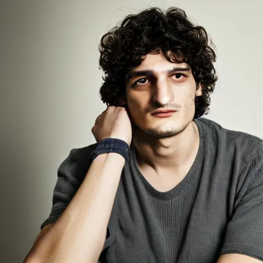 Image similar to louis garrel portrait, arcane netflix, arcane jayce, arcane vi, arcane jinx, acrace catoon